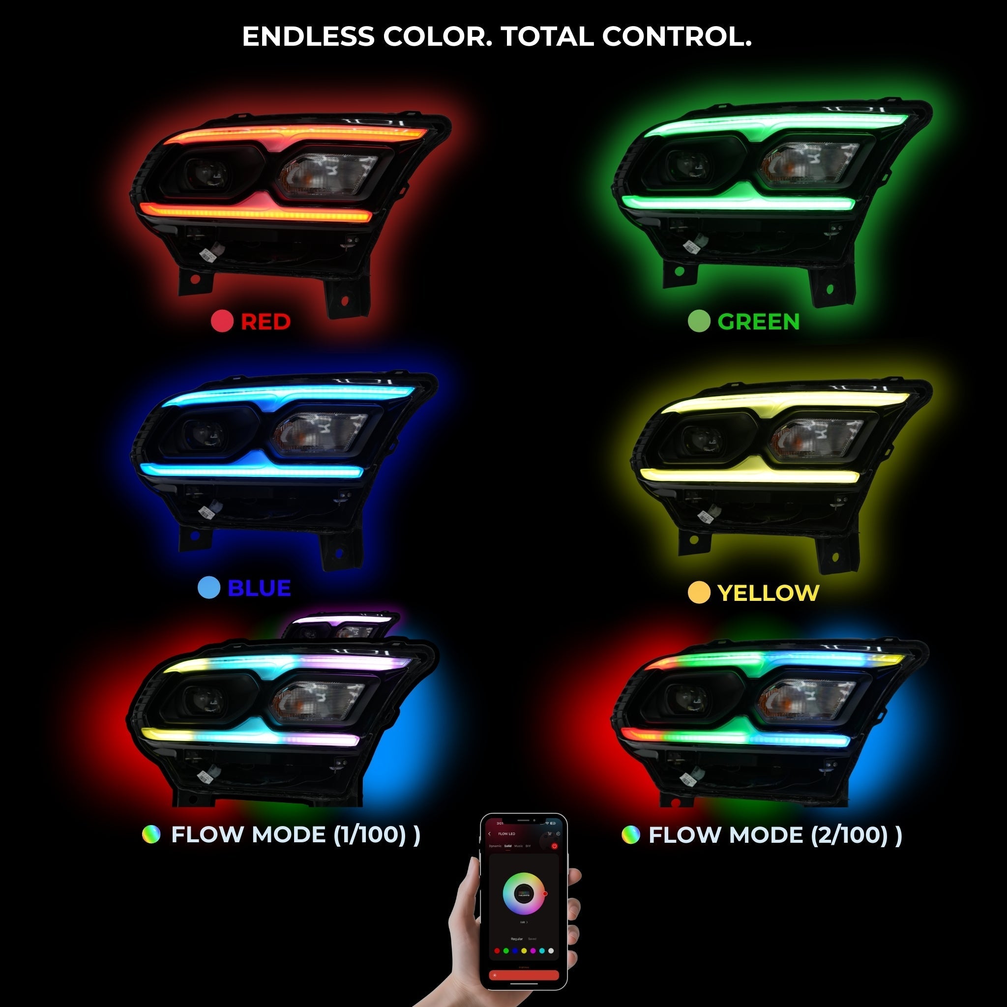 Dodge Durango Multicolor Flow DRL Kit (2021-2026) - Rapid Vehicles