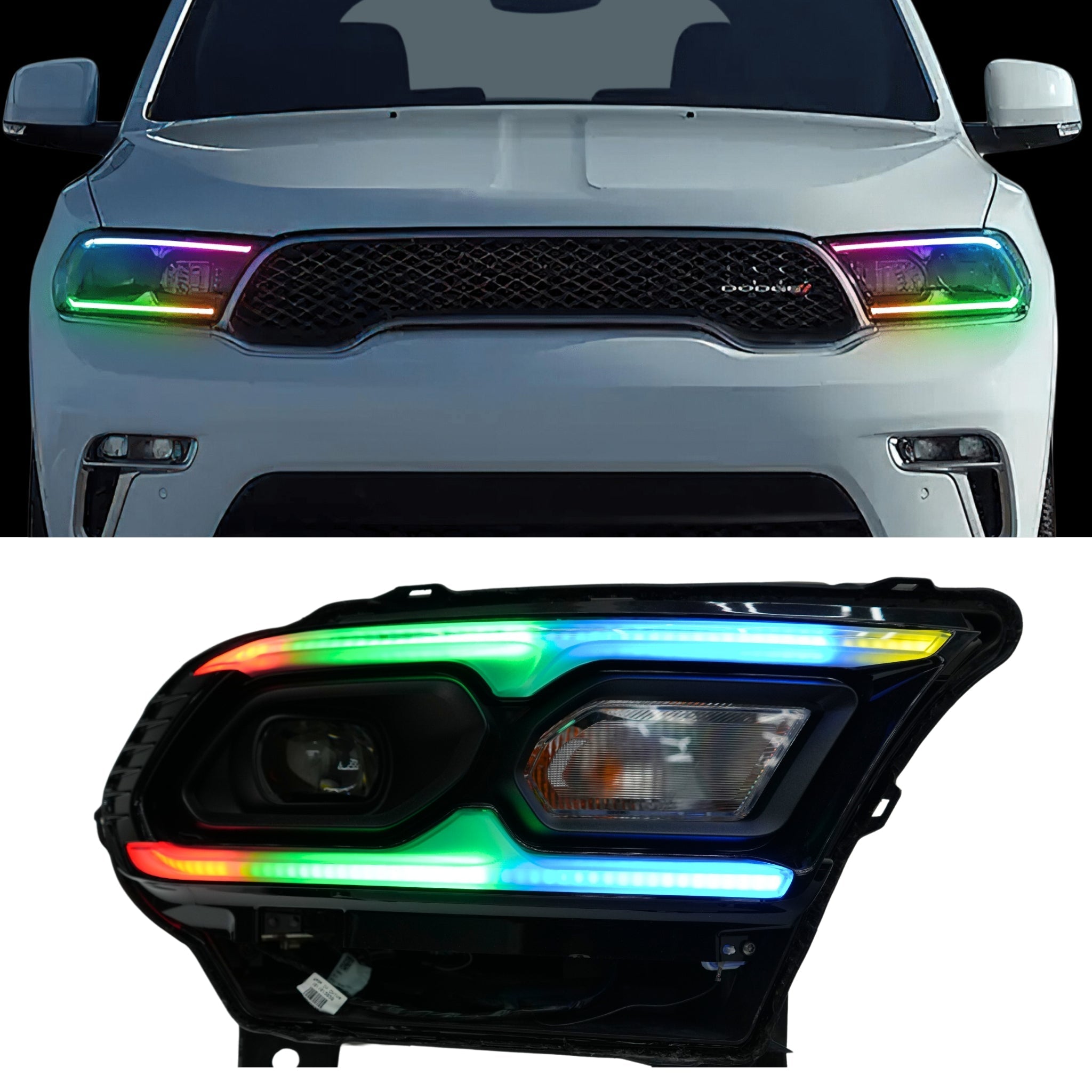 Dodge Durango Multicolor Flow DRL Kit (2021-2026) - Rapid Vehicles