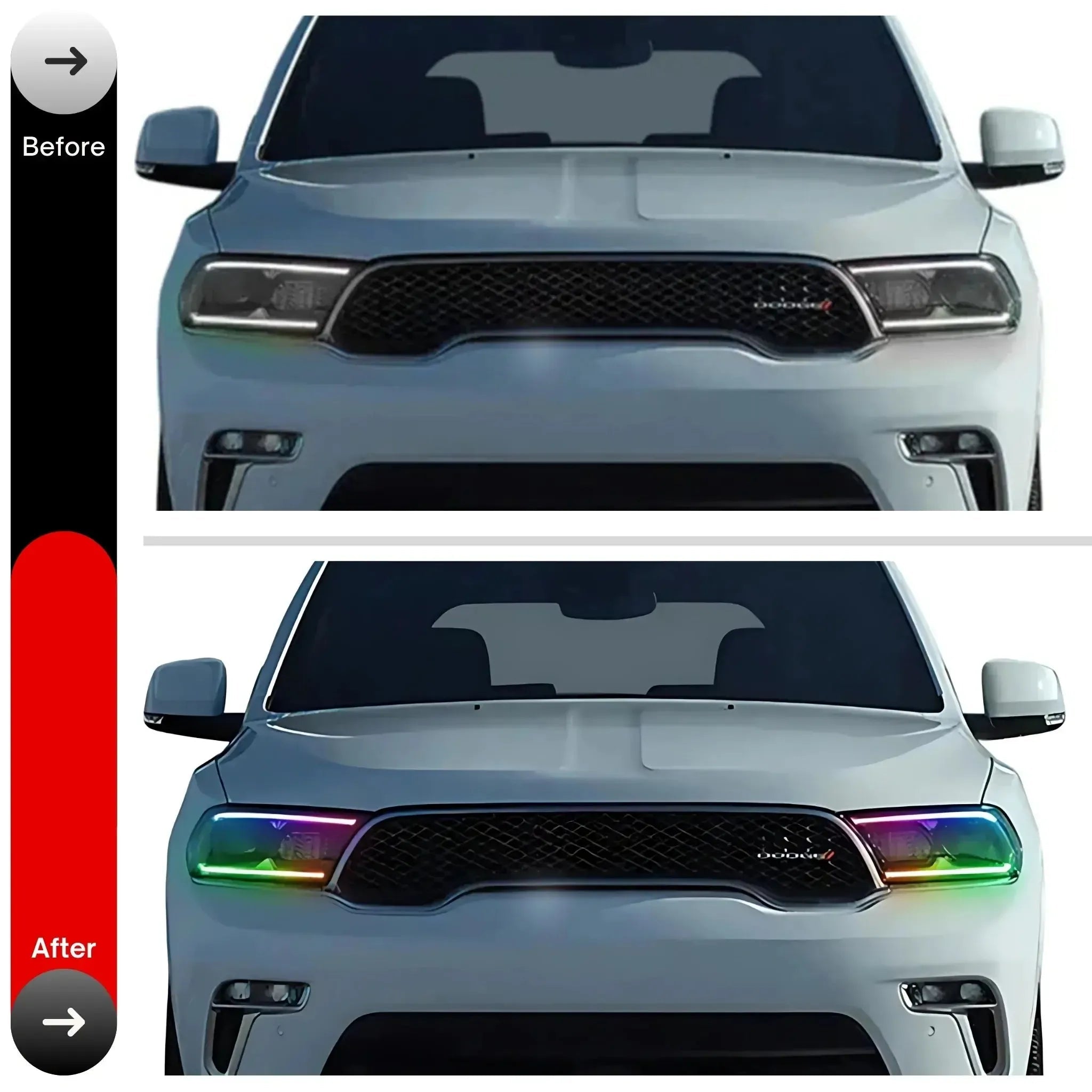 Dodge Durango Multicolor Flow DRL Kit (2021-2026) - Rapid Vehicles