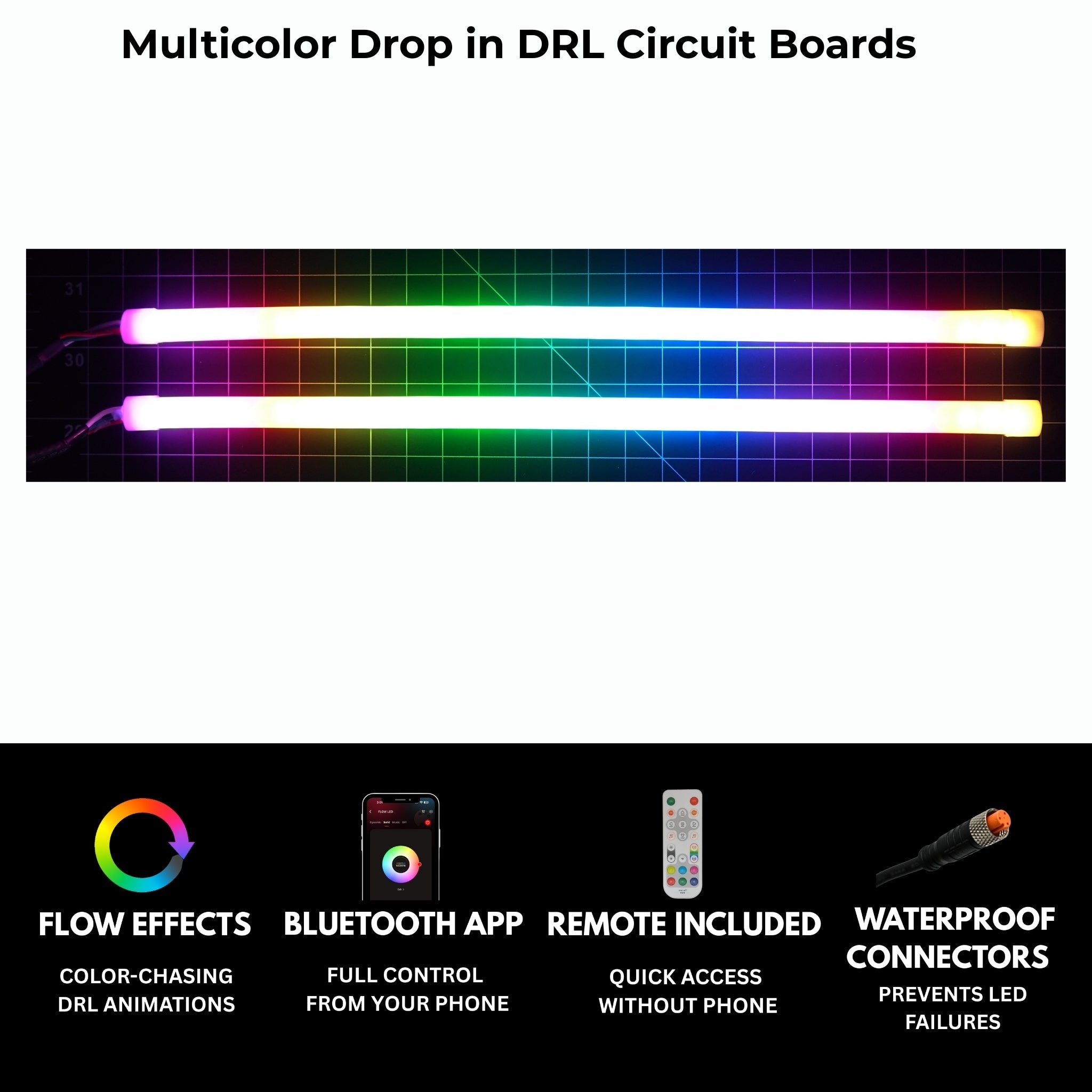 Dodge Durango Multicolor Flow DRL Kit (2021-2026) - Rapid Vehicles