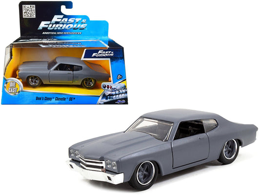 Dom's Chevrolet Chevelle SS Primer Grey "Fast & Furious" Movie 1/32 Diecast Model Car by Jada free shipping USA - Rapid Vehicles