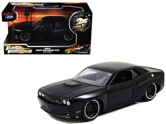 Dom's Dodge Challenger SRT8 Black "Fast & Furious" Movie 1/32 Diecast Model Car by Jada free shipping USA - Rapid Vehicles