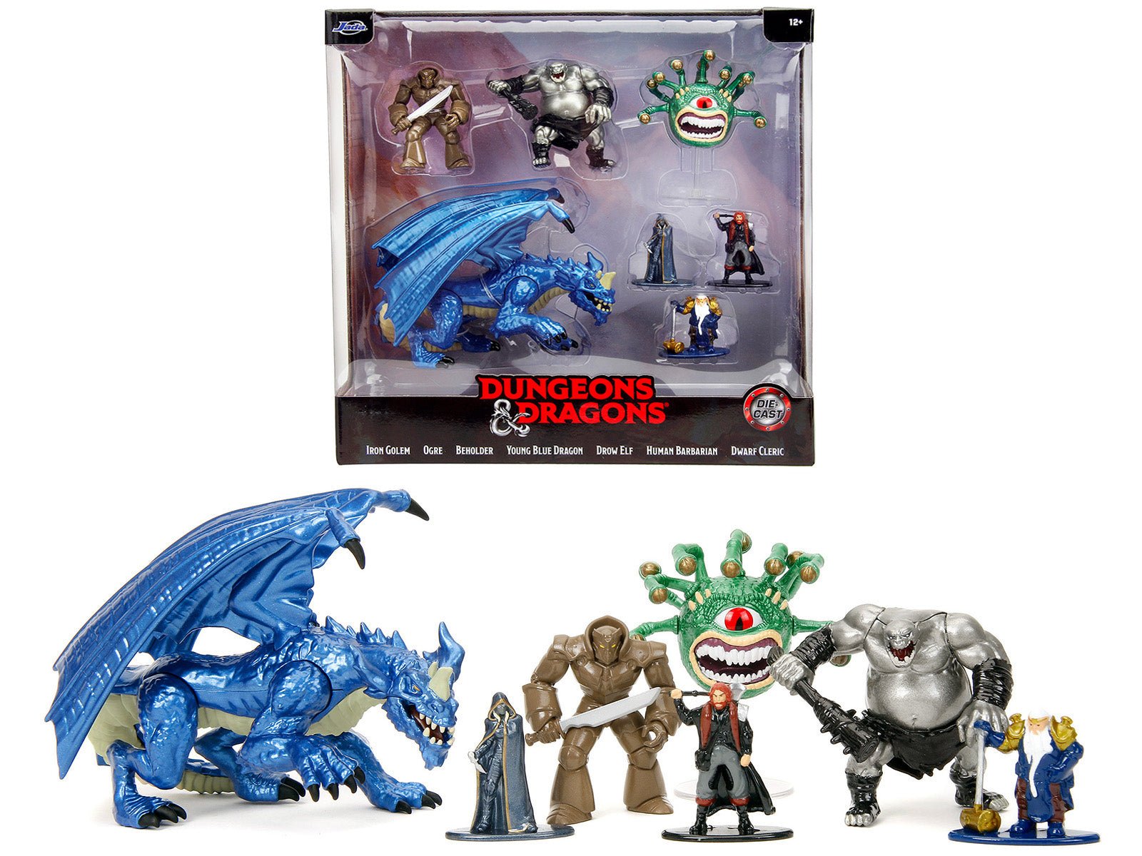 "Dungeons and Dragons" Set of 7 Diecast Figures by Jada free shipping USA - Rapid Vehicles