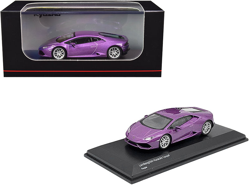 Lamborghini Huracan Coupe Purple Metallic 1/64 Diecast Model Car by Kyosho - Premium  from Rapidvehicles - Just $35.99! Shop now at Rapidvehicles