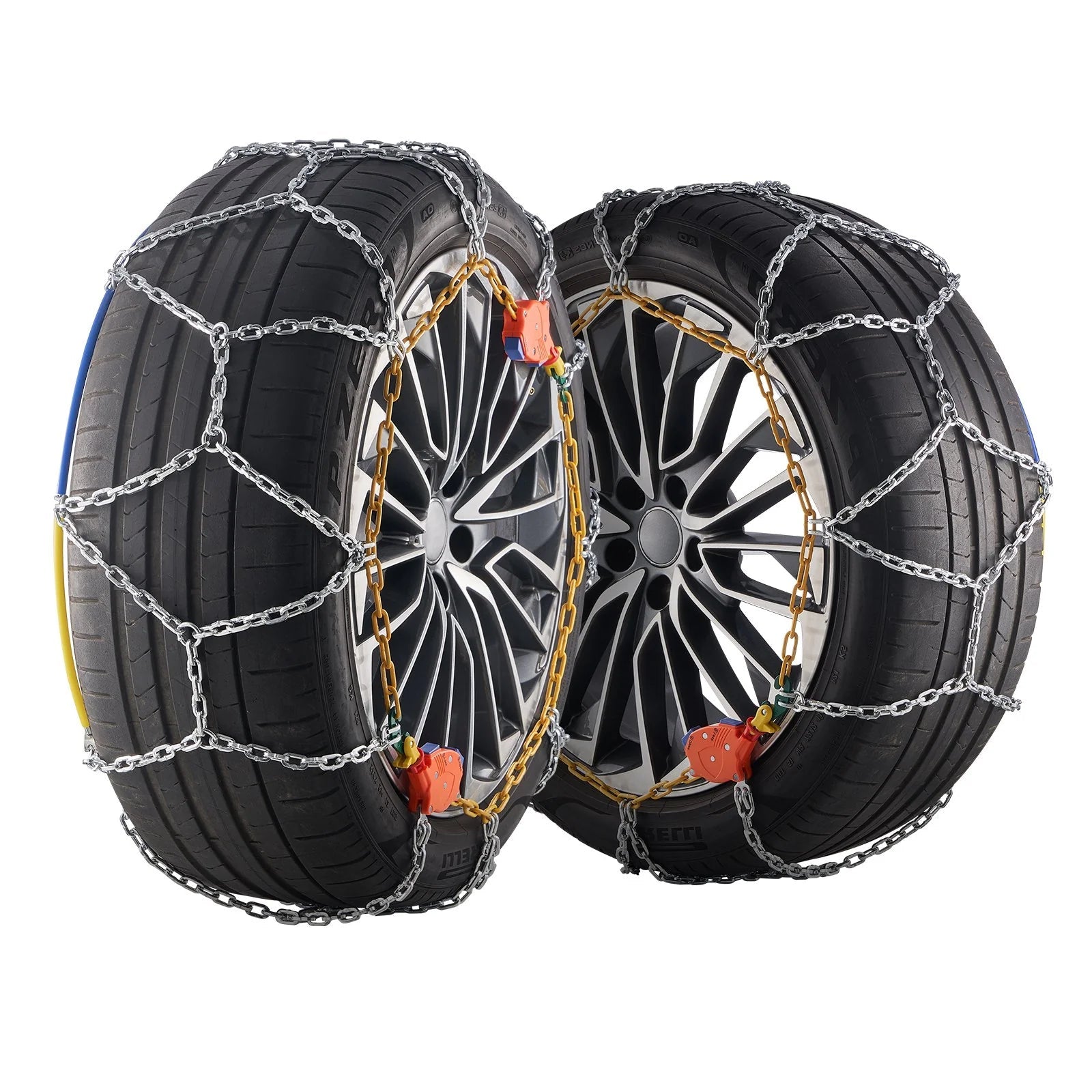 VEVOR Auto Tightening Snow Chains Diamond Mesh Anti-Slip Traction Wheel Chains