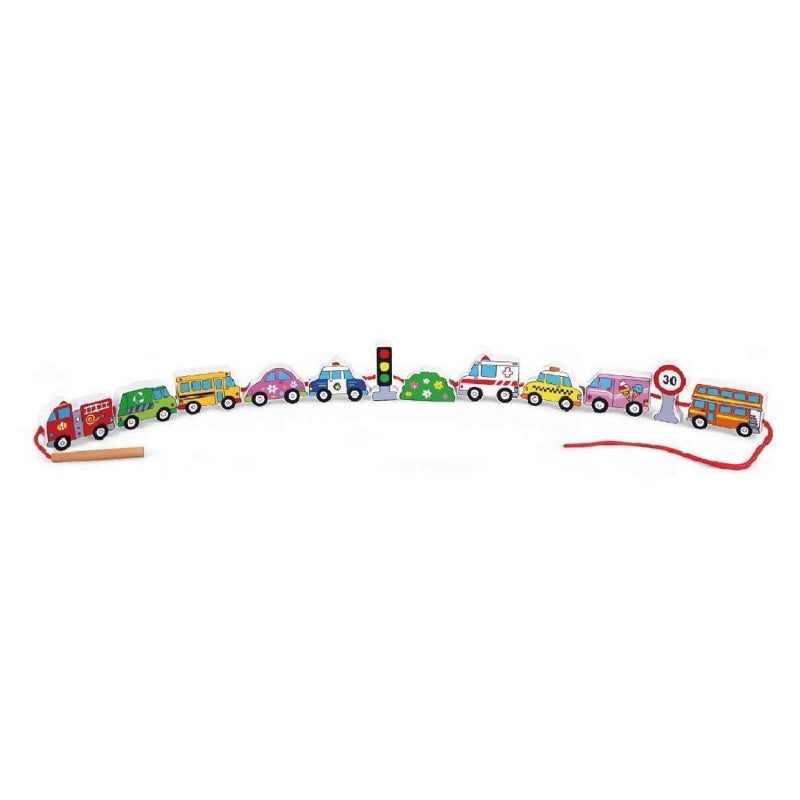 Viga Wooden Blocks Wooden Intertwining Lace Cars - Premium  from Rapidvehicles - Just $20.99! Shop now at Rapidvehicles