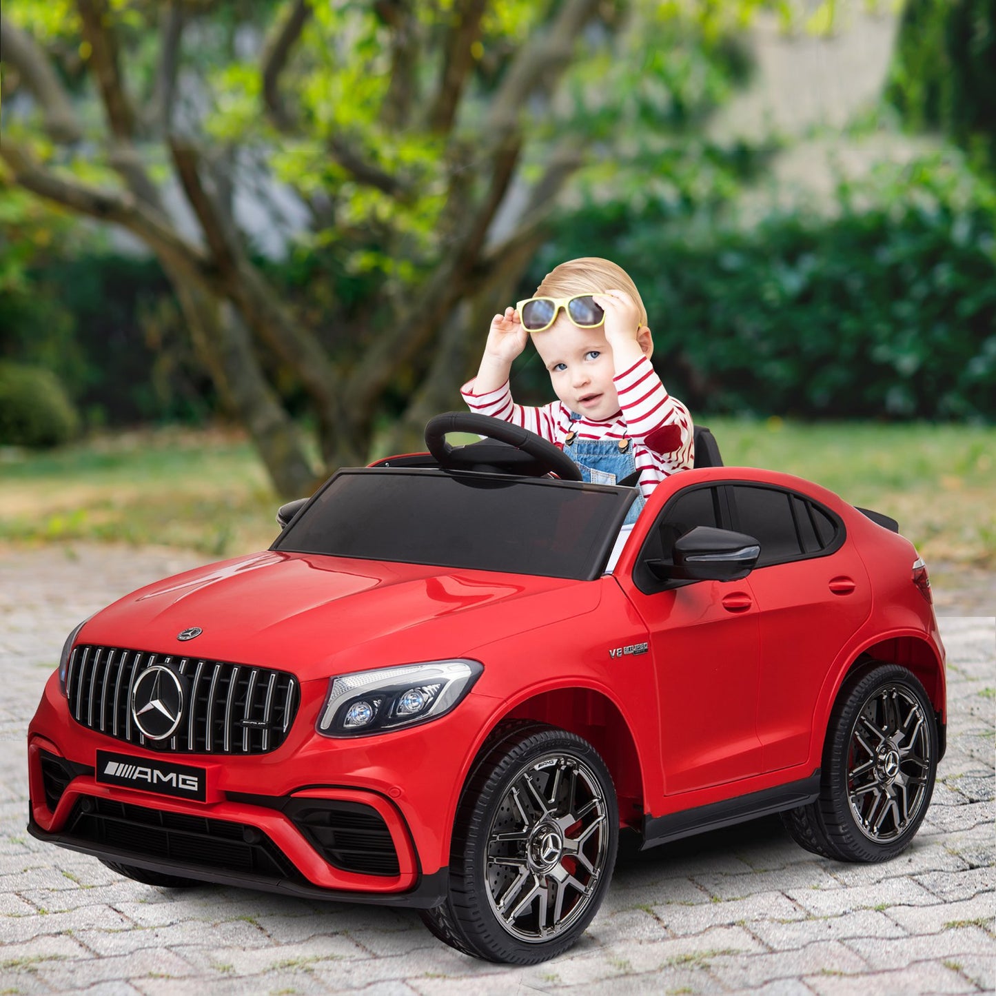 Aosom 12V Mercedes Kids Car Licensed Benz Ride On Car For 3 - 8 - Premium Home & Garden from Taupe Shadow - Just $455.99! Shop now at Rapidvehicles