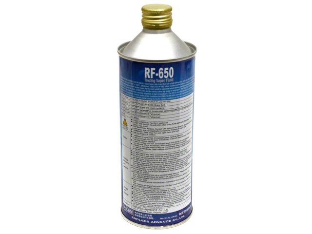 Endless RF‑650 Racing Brake Fluid 500 mL - 613°F Dry Boiling Point, Motorsport Grade RF650 - Rapid Vehicles