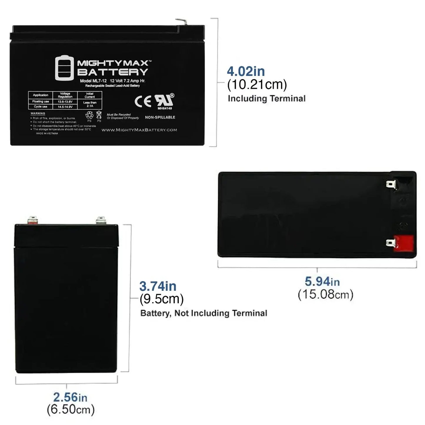 12V 7.2AH SLA Replacement Battery for Rastar Ferrari Ride on RA-81900 - Premium  from Rapidvehicles - Just $29.99! Shop now at Rapidvehicles