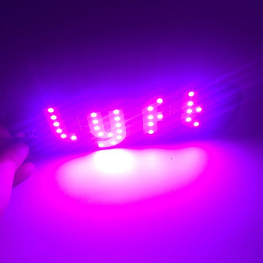 Color: Lyft, style: Pink with switch - Car LED Indicator Light - Premium Other Exterior Accessories from Rapidvehicles - Just $16.99! Shop now at Rapidvehicles