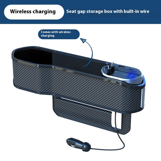 Color: Ordinary With Wireless Charger - Car Slit Organizer Car Interior Decoration - Premium Interior Parts from Rapidvehicles - Just $62.09! Shop now at Rapidvehicles