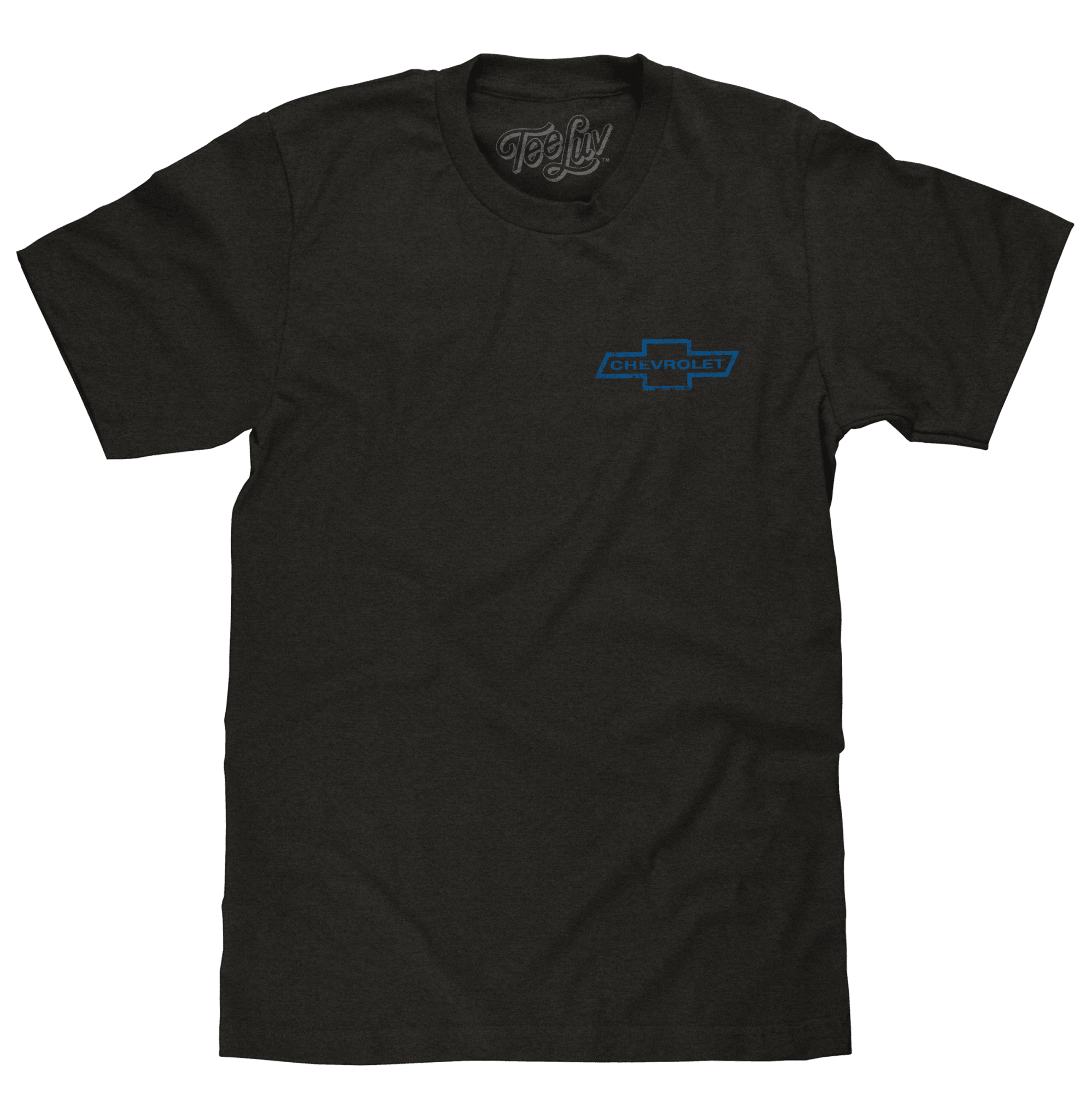 Faded Chevrolet 72 Camaro Front and Back Print T-Shirt - Vintage Black - Rapid Vehicles