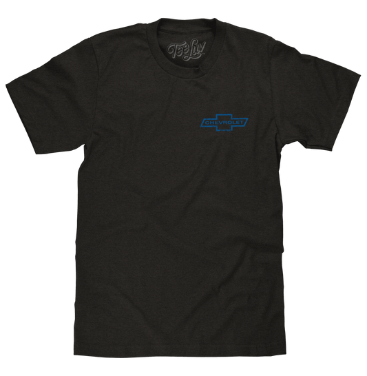 Faded Chevrolet 72 Camaro Front and Back Print T-Shirt - Vintage Black - Rapid Vehicles