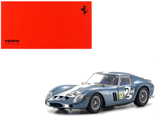 Ferrari 250 GTO 24 Phil Hill - Olivier Gendebien 2nd Place "Sebring 12 Hours" (1962) 1/18 Diecast Model Car by Kyosho free shipping USA - Rapid Vehicles