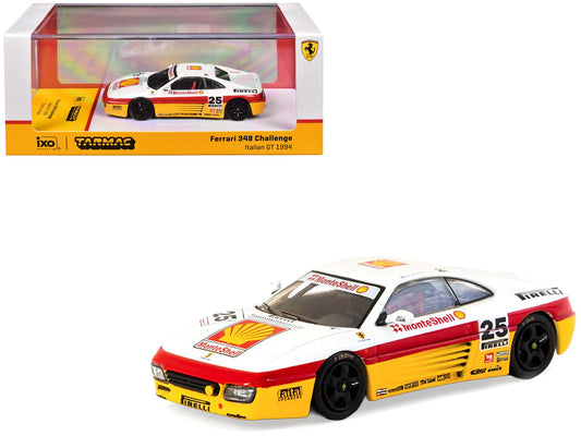 Ferrari 348 Challenge 25 Oscar Larrauri "Italian GT Championship" (1994) "Hobby64" Series 1/64 Diecast Model by Tarmac Works free shipping USA - Rapid Vehicles