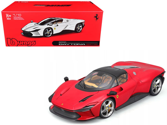Ferrari Daytona SP3 Red with Black Top "Signature Series" 1/18 Diecast Model Car by Bburago free shipping USA - Rapid Vehicles