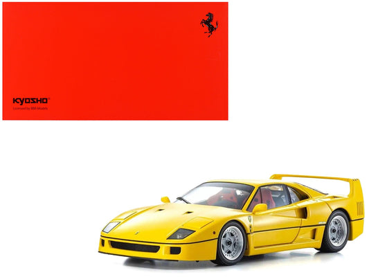 Ferrari F40 Yellow 1/18 Diecast Model Car by Kyosho free shipping USA - Rapid Vehicles