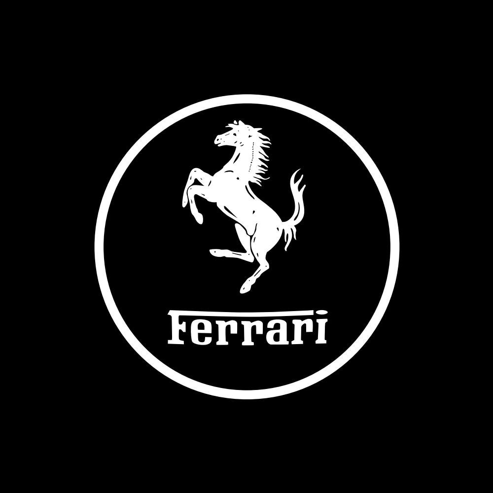 Ferrari 458 Premium Door Puddle Lights Various Designs 2010–2015