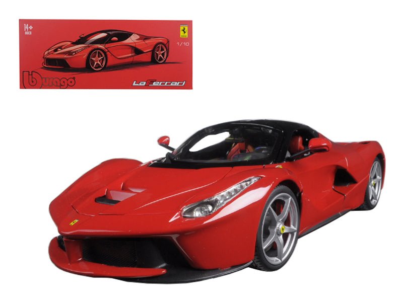 Ferrari LaFerrari F70 Red with Black Top "Signature Series" 1/18 Diecast Model Car by Bburago free shipping USA - Rapid Vehicles