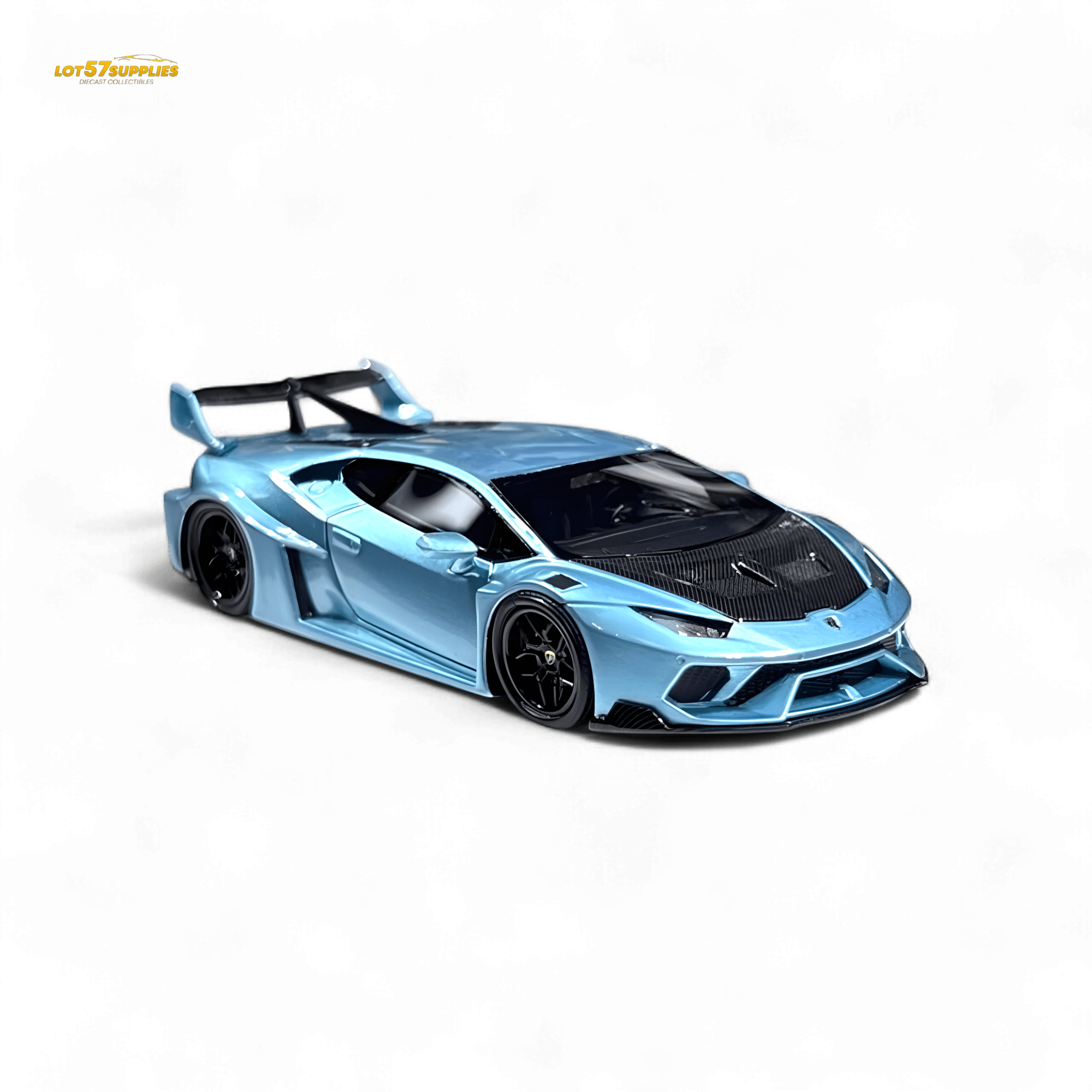 Flame Lamborghini Huracan LP610-4 ICE BLUE 1:64 - Rapid Vehicles