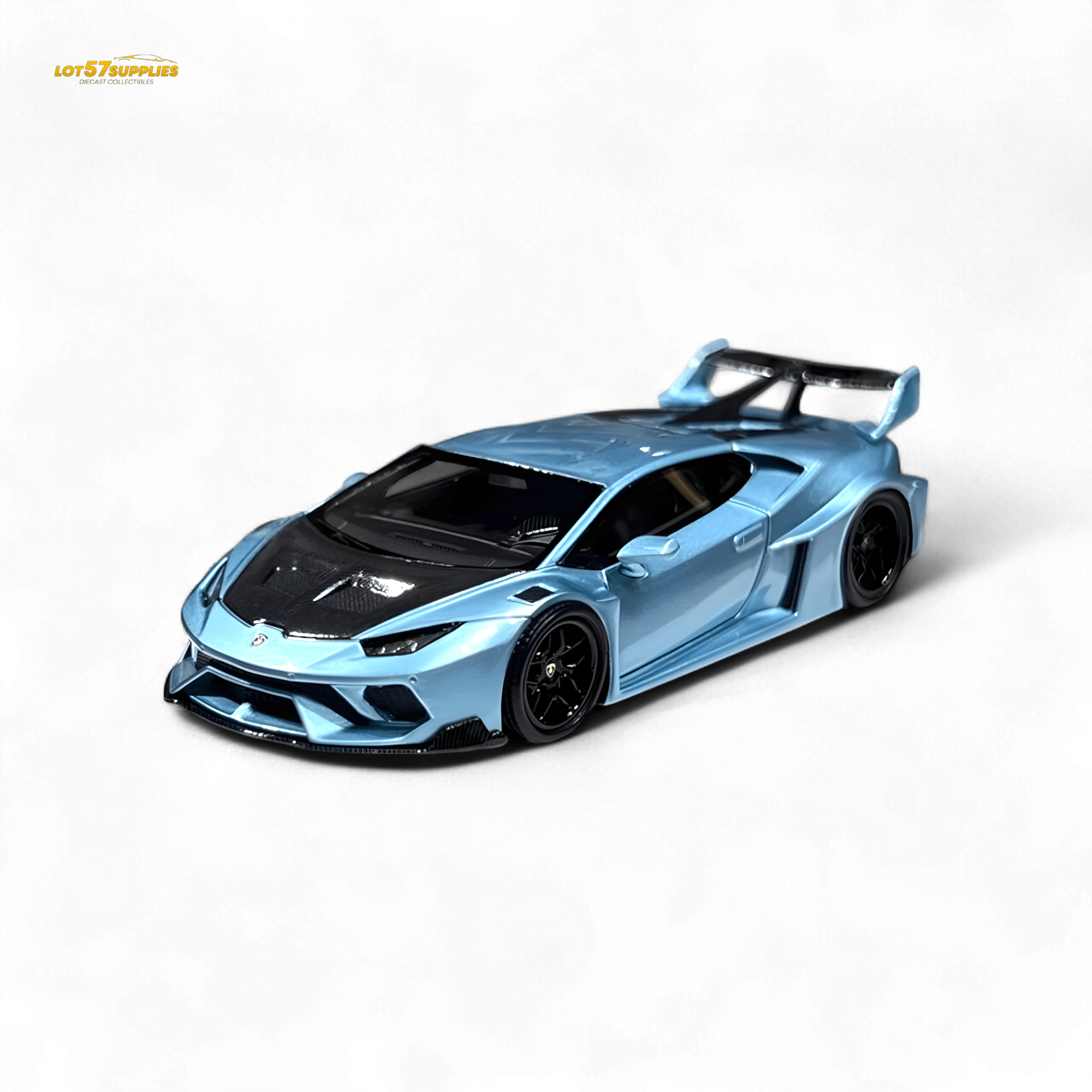 Flame Lamborghini Huracan LP610-4 ICE BLUE 1:64 - Rapid Vehicles