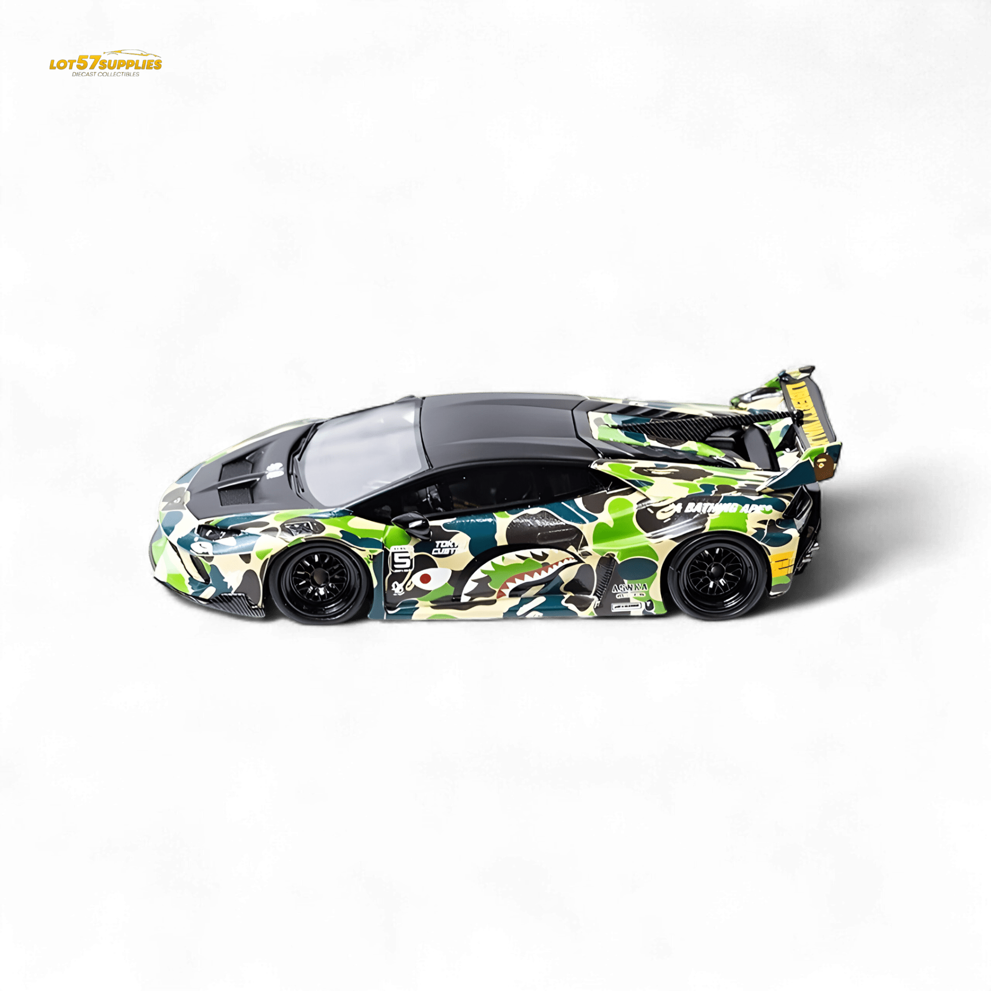 Flame Lamborghini Huracan LP610-4 LWBK WideBody Camouflage 1:64 - Rapid Vehicles