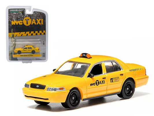 Ford Crown Victoria Yellow "NYC Taxi" (New York City) 1/64 Diecast Model Car by Greenlight free shipping USA - Rapid Vehicles