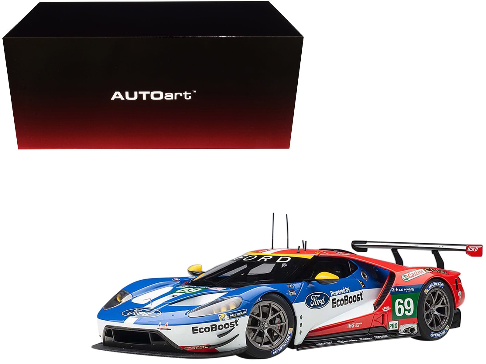 Ford GT 69 Ryan Briscoe - Richard Westbrook - Scott Dixon "Ford Chip Ganassi Team USA" 24H Le Mans (2016) 1/18 Model Car by Autoart free shipping USA - Rapid Vehicles