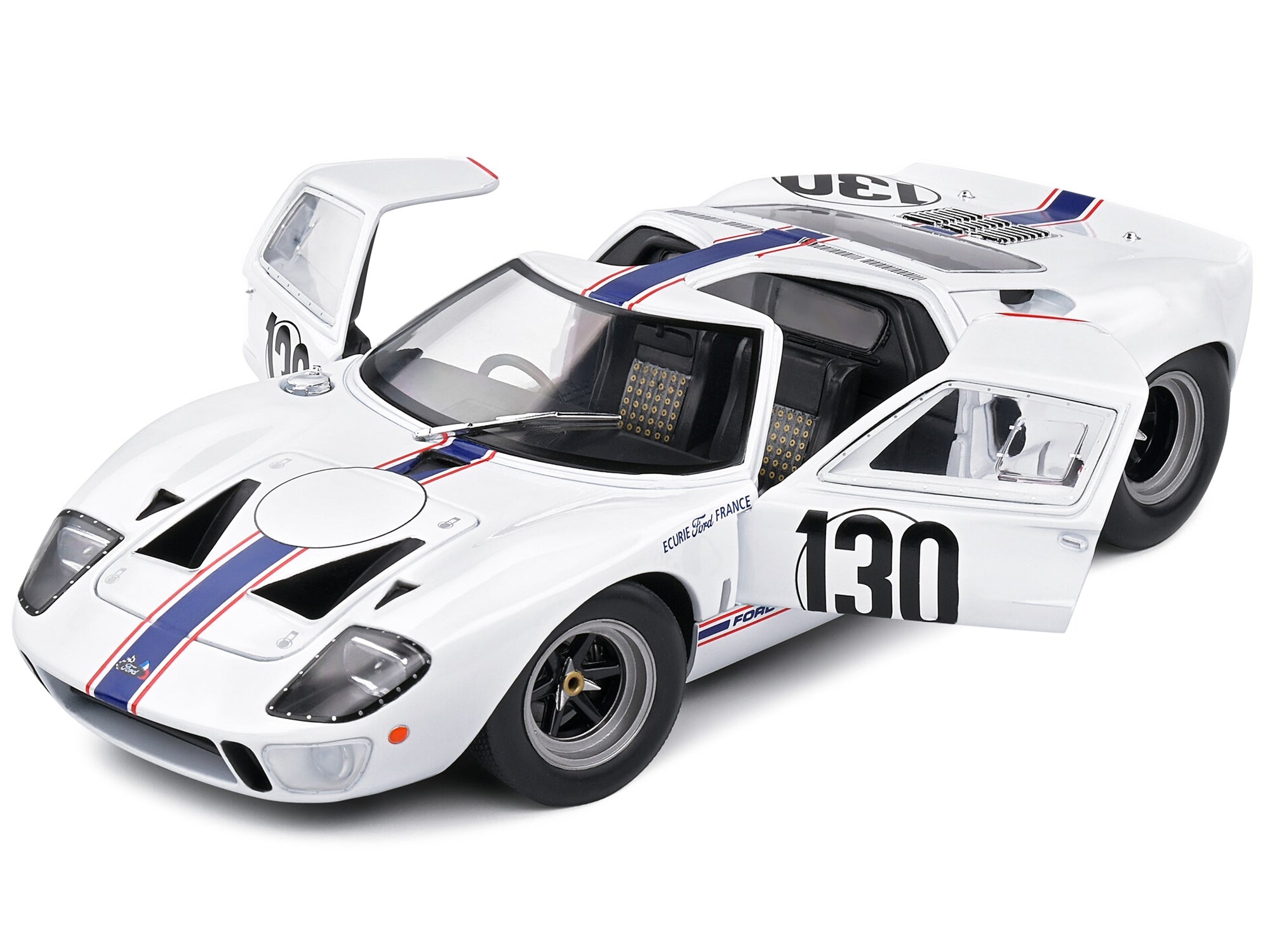 Ford GT40 MK1 130 Henri Greder - Jean-Michel Giorgi "Targa Florio" (1967) "Competition" Series 1/18 Diecast Model Car by Solido - Rapid Vehicles