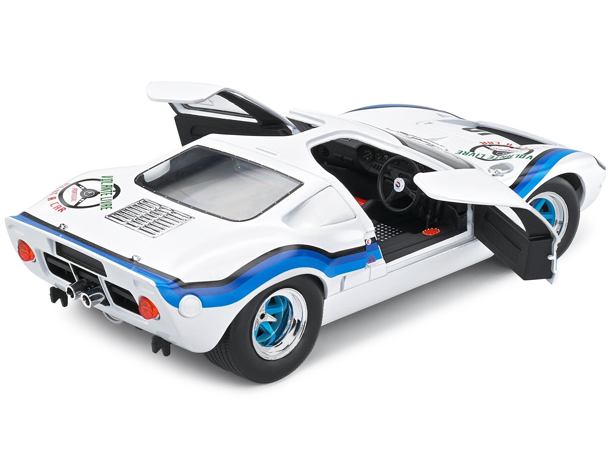 Ford GT40 MK.1 RHD (Right Hand Drive) 19 Emilio Marta "Angola Championship" (1973) "Competition" Series 1/18 Diecast Model Car by Solido - Rapid Vehicles