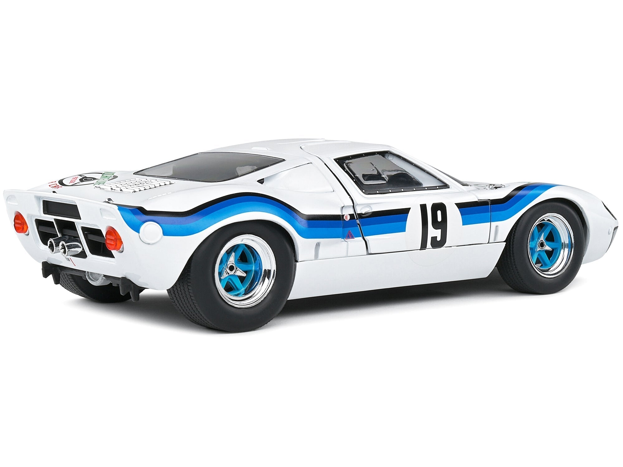 Ford GT40 MK.1 RHD (Right Hand Drive) 19 Emilio Marta "Angola Championship" (1973) "Competition" Series 1/18 Diecast Model Car by Solido - Rapid Vehicles