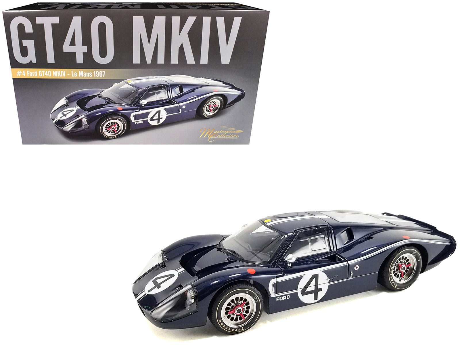 Ford GT40 MKIV 4 Denny Hulme - Lloyd Ruby "Holman & Moody" "24 Hours of Le Mans" (1967) "Masterpiece Collection" 1/12 Diecast Model Car by ACME free shipping USA - Rapid Vehicles