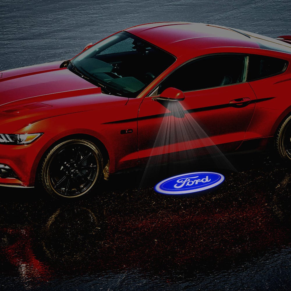 LED Side Mirror MACH1 Projector Puddle Lights Pair for Ford Mustang 2013-2026