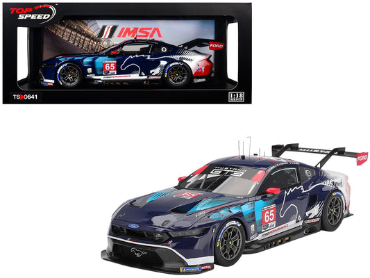 Ford Mustang GT3 65 Christopher Mies - Dennis Olsen - Frederic Vervisch "Ford Multimatic Motorsports" GTD Pro Class Winner IMSA "24 Hours of Daytona" (2025) 1/18 Model Car by Top Speed free shipping USA - Rapid Vehicles