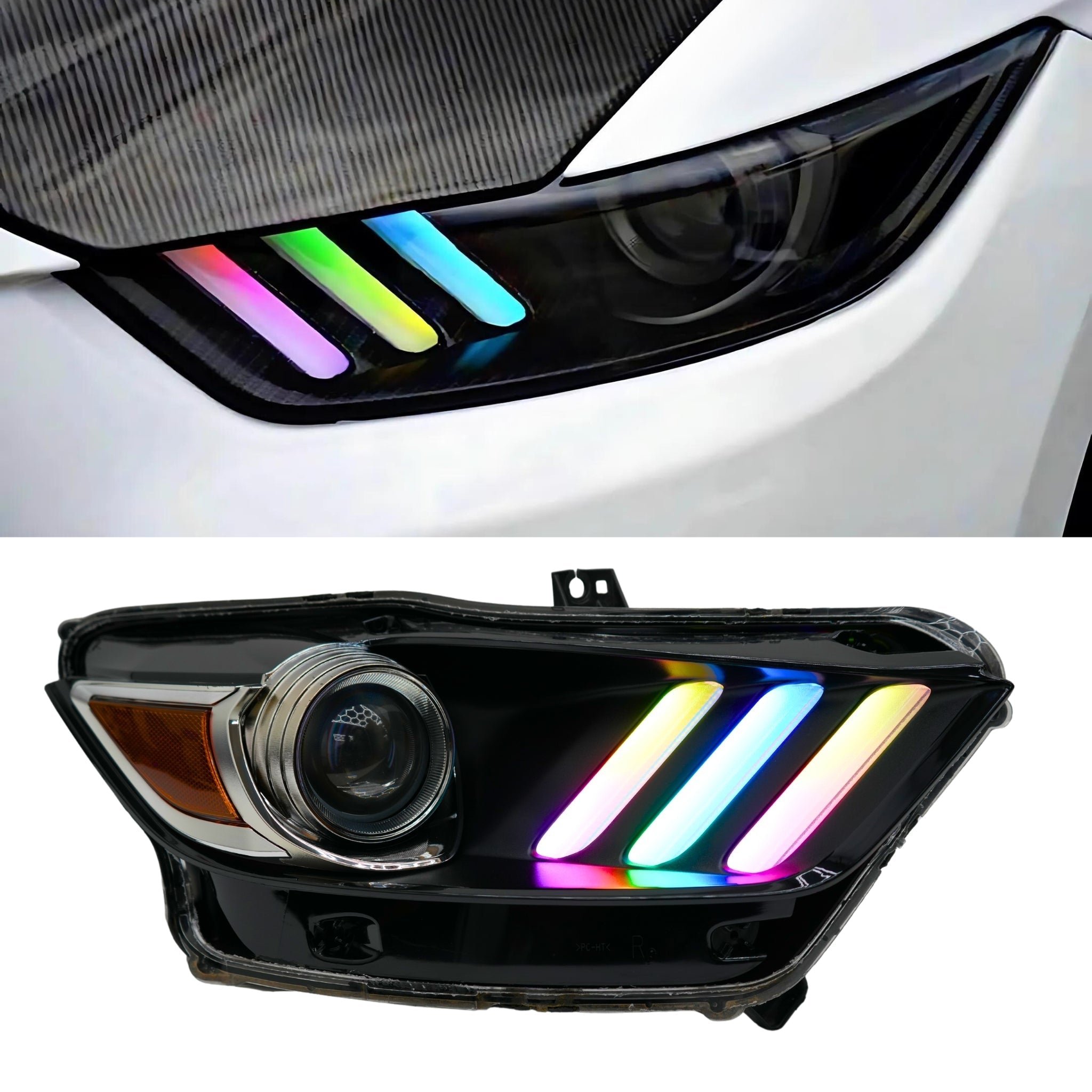 Ford Mustang Multicolor Flow Series DRL Boards (2015-2017) - Rapid Vehicles