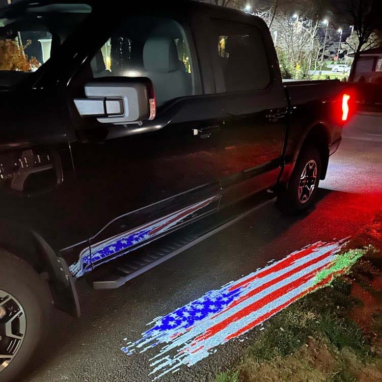 Premium LED Side Wing Mirror Projector Puddle Approach Lights for Ford F350 - 2017-2026