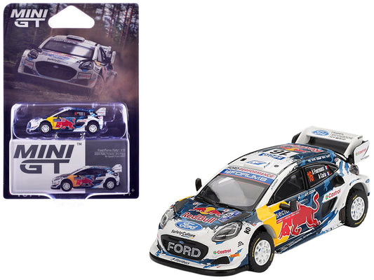 Ford Puma Rally1 16 Adrien Fourmaux - Alexandre Coria "M - Sport Ford WRT" 3rd Place "Rally Finland" (2024) Limited Edition 1/64 Diecast Model Car by Mini GT free shipping USA - Rapid Vehicles