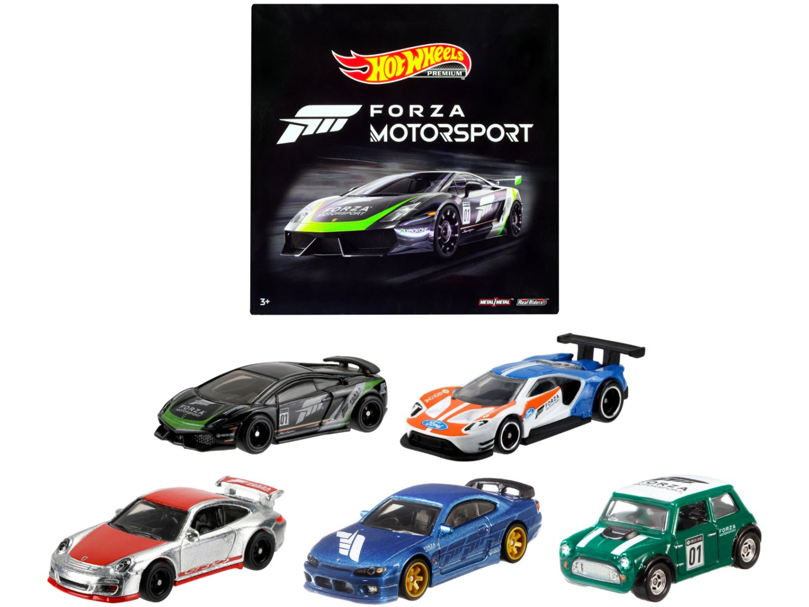 "Forza Motorsport" 5 piece Set Diecast Model Cars by Hot Wheels free shipping USA - Rapid Vehicles