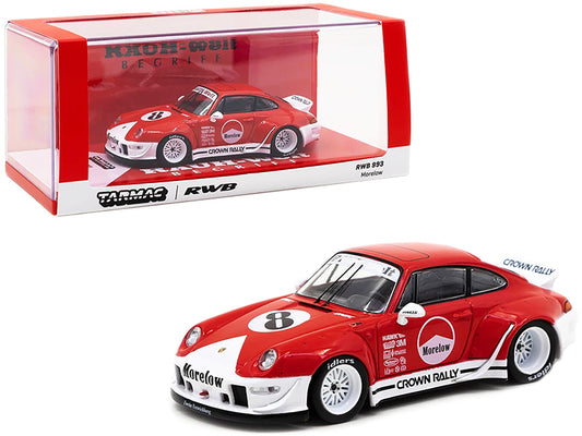 Porsche RWB 993 #8 "Morelow" Red and White "RAUH-Welt BEGRIFF" - Premium  from Rapidvehicles - Just $68.99! Shop now at Rapidvehicles