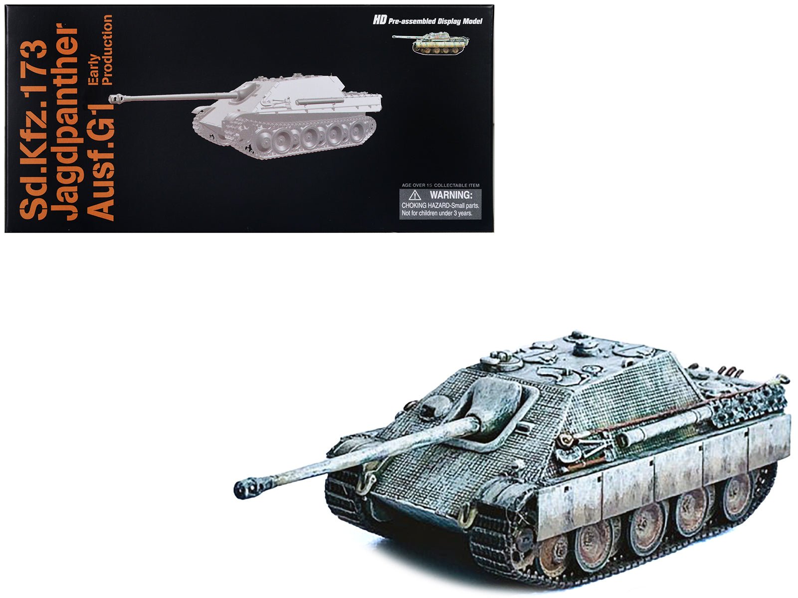 Germany Sd.Kfz.173 Jagdpanther Ausf.G1 Early Production Tank "Pz.Div. Grossdeutschland" (1944) "NEO Dragon Armor" Series 1/72 Plastic Model by Dragon Models free shipping USA - Rapid Vehicles
