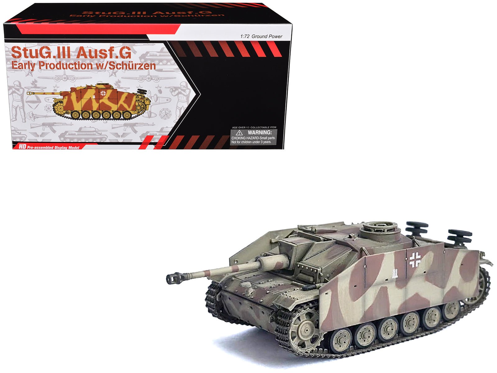 Germany StuG III Ausf. G "Early Production" with Schurzen Tank "Pz.Gren.Div. Totenkopf Kursk" (1943) "NEO Dragon Armor" Series 1/72 Plastic Model by Dragon Models free shipping USA - Rapid Vehicles