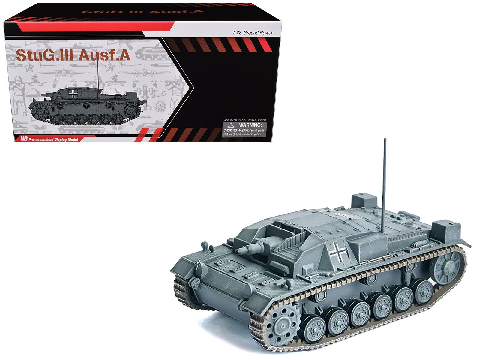Germany StuG.III Ausf.A Tank "LAH France" (1940) "NEO Dragon Armor" Series 1/72 Plastic Model by Dragon Models free shipping USA - Rapid Vehicles