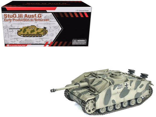 Germany StuG.III Ausf.G Early Production Tank with Schurzen 201 "StuG Brigade 242 Italy" (1943) "NEO Dragon Armor" Series 1/72 Plastic Model by Dragon Models free shipping USA - Rapid Vehicles