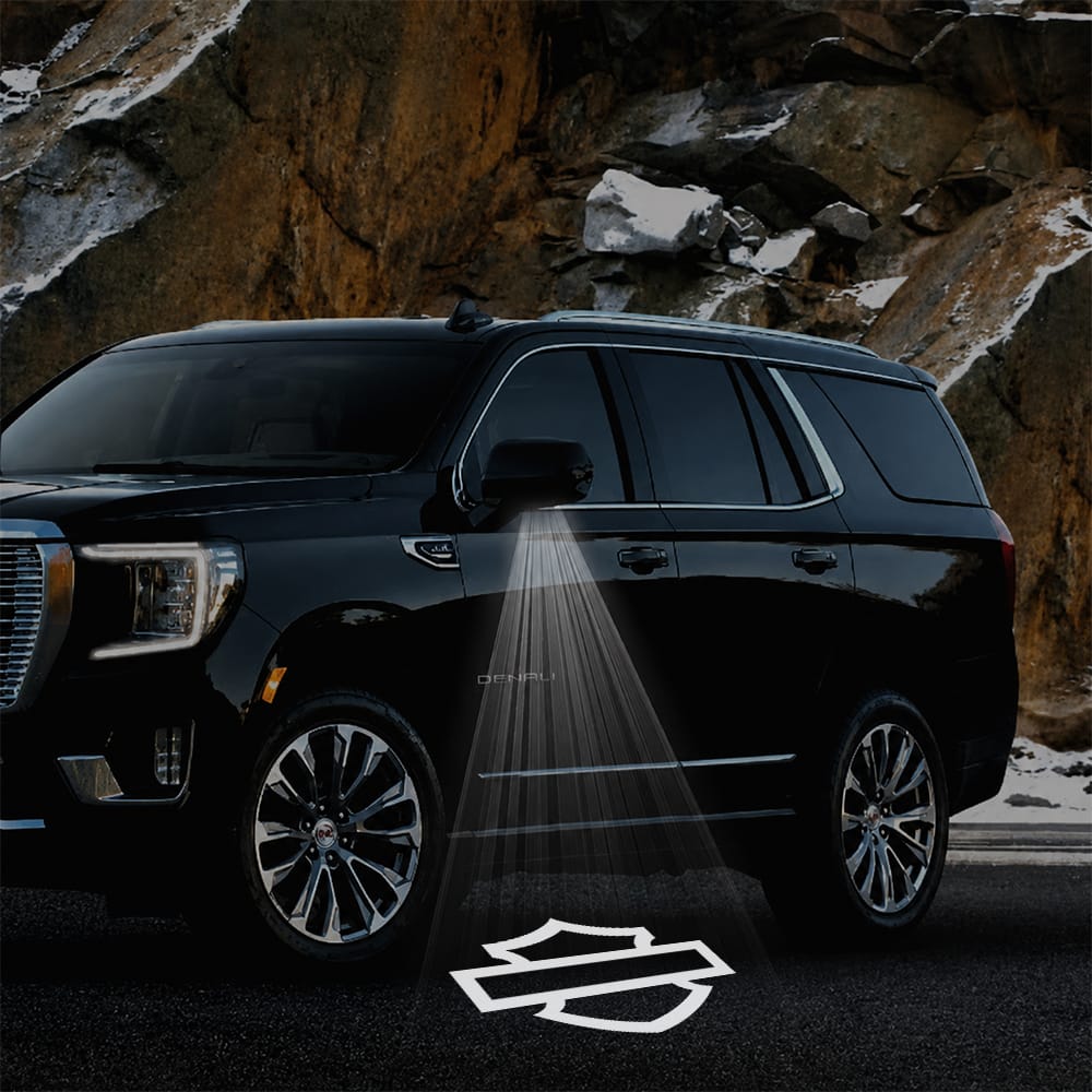 GMC Yukon Premium Side Wing Mirror Puddle Lights Various Designs 2015-2026