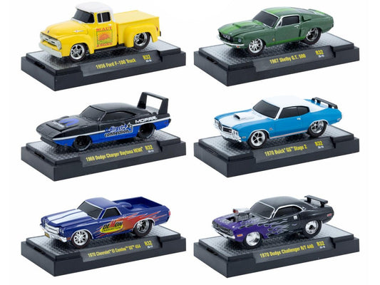 "Ground Pounders" 6 Cars Set Release 32 IN DISPLAY CASES Limited Edition 1/64 Diecast Model Cars by M2 Machines free shipping USA - Rapid Vehicles