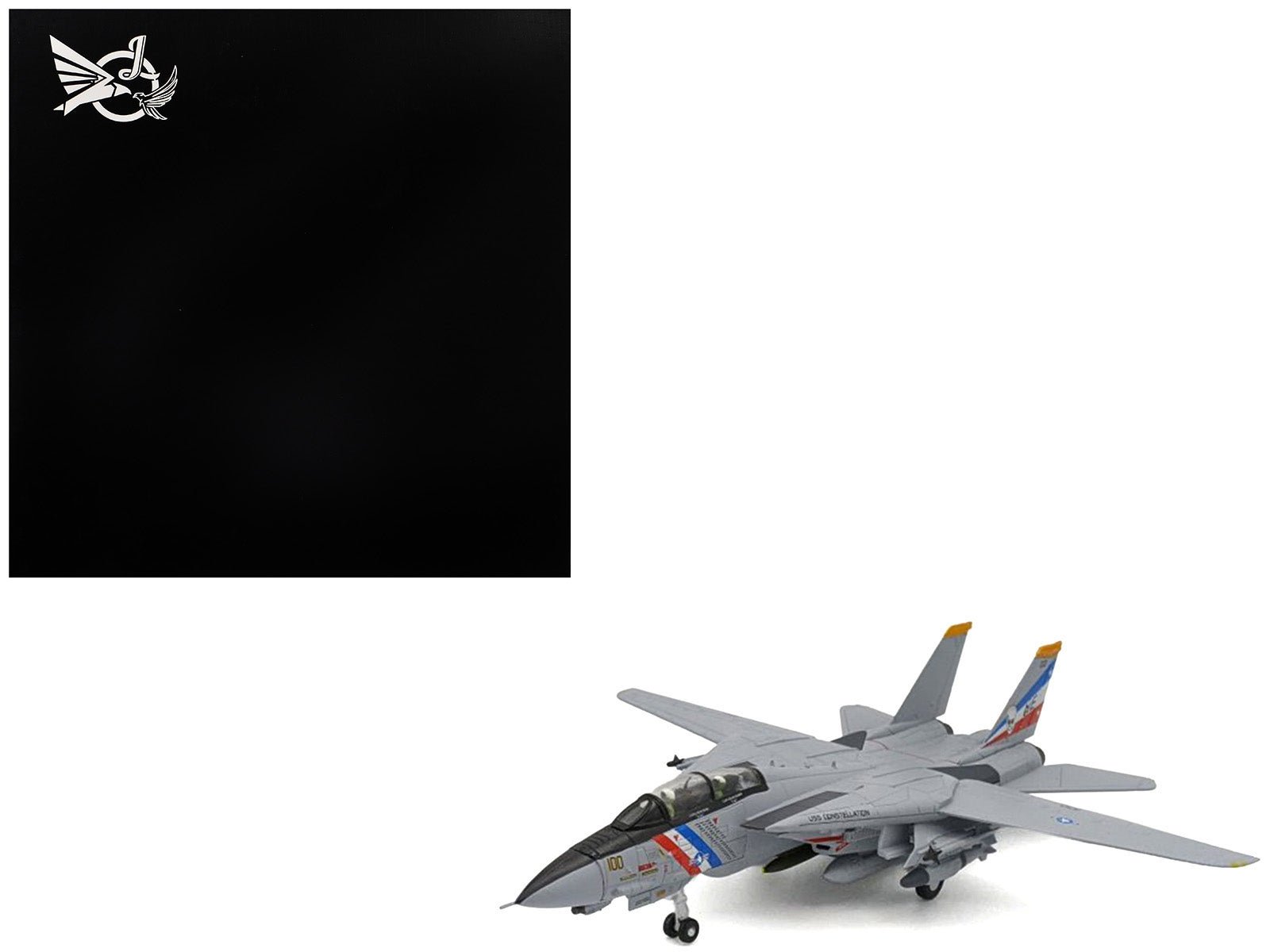 Grumman F - 14D Tomcat Aircraft "VF - 2 Bounty Hunters USS Constellation" (1990s) United States Navy 1/100 Diecast Model Airplane free shipping USA - Rapid Vehicles