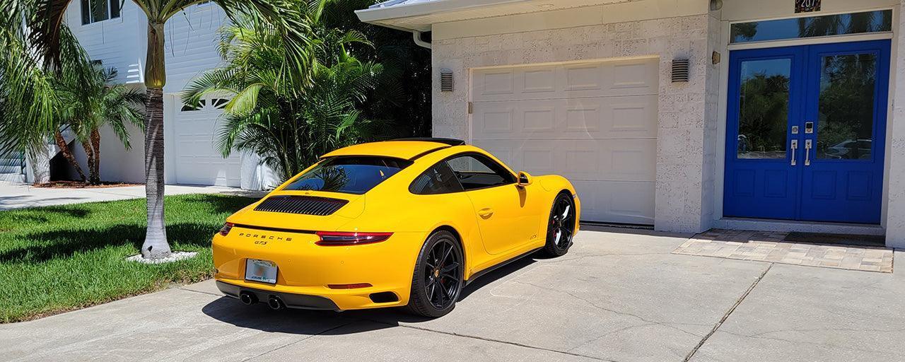 "GTS" Door Vinyl Logo Emblems for Porsche Vehicles (Boxter, Cayman, 911, Macan, Cayenne, Panamera) - Rapid Vehicles