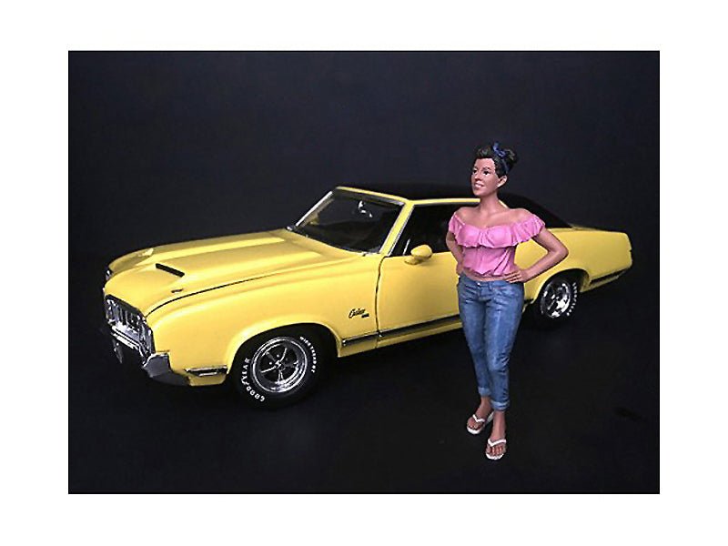 "Hanging Out II" Gloria Figurine for 1/18 Scale Models by American Diorama free shipping USA - Rapid Vehicles