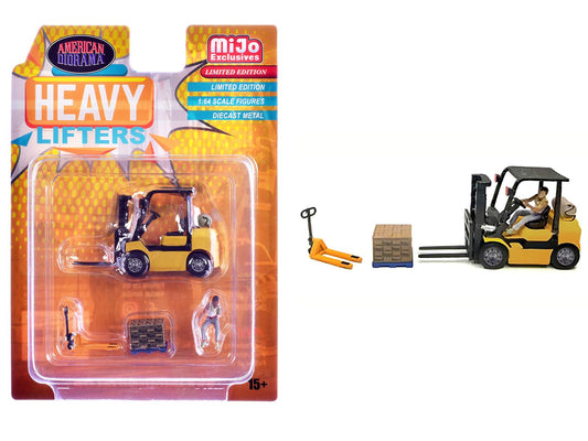 "Heavy Lifters" 4 piece Diecast Set Limited Edition for 1/64 Scale Models by American Diorama free shipping USA - Rapid Vehicles