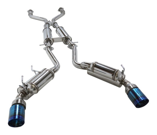HKS Dual Hi-Power Ti Titanium Tip Exhaust 370Z - Rapid Vehicles